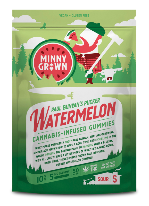 Watermelon Paul Bunyan&#39;s Pucker Gummies