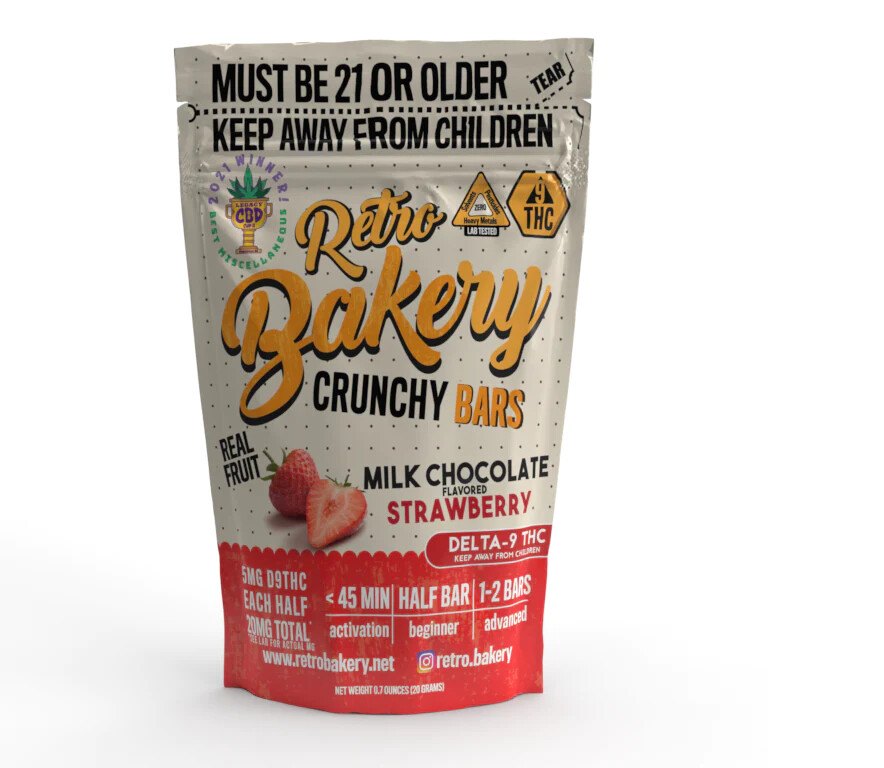 Crunchy Bars Milk Chocolate Strawberry