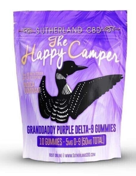 The Happy Camper - Grandaddy Purple (Indica) THC Gummies