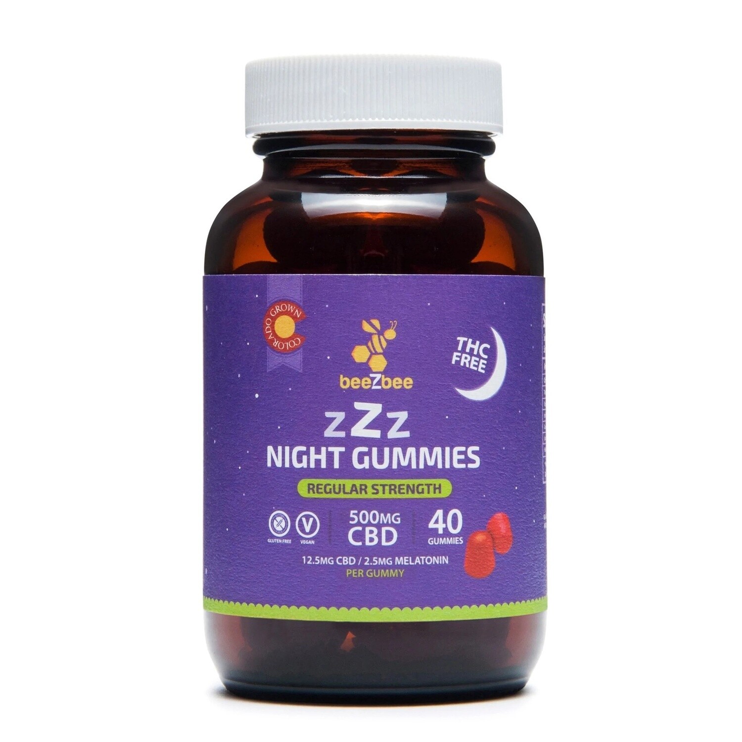 zZz CBD Night Gummies - Regular Strength