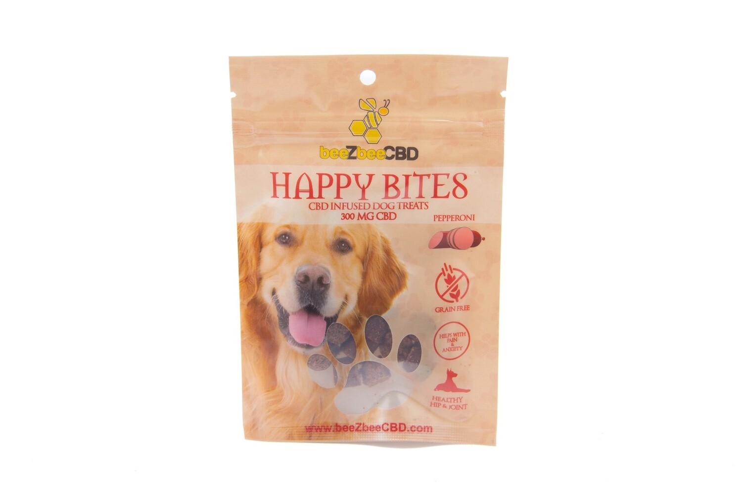 Happy Bites CBD Infused Dog Treats (Pepperoni)