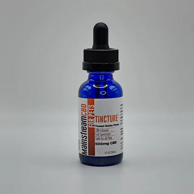 Mainstream CBD Pet Tincture - Peanut Butter (500mg)