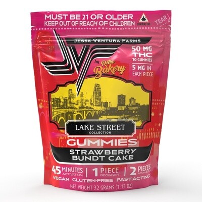 Jesse Ventura Farms - Strawberry Bundt Cake Gummies - 10PK  50 MG THC