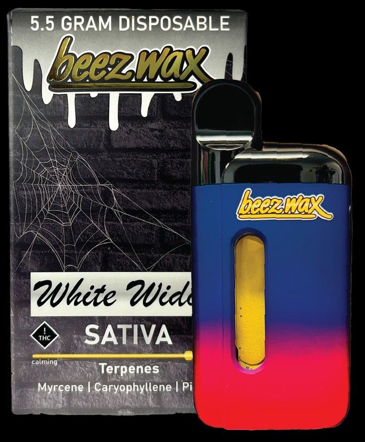 Beezwax 5.5g Live Resin Disposable, Strain: White Widow (Sativa)