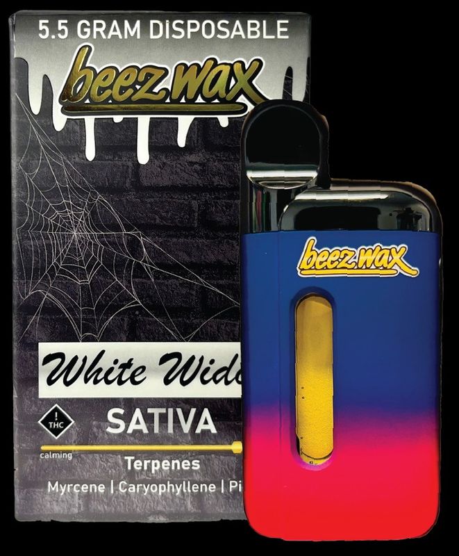 Beezwax 5.5g Live Resin Disposable, Strain: White Widow (Sativa)