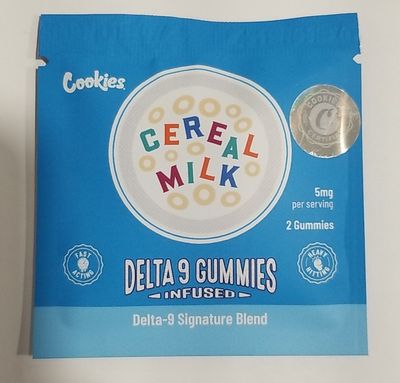 COOKIES D9 Gummies, Quantity: 2pk, Flavor: Cereal Milk