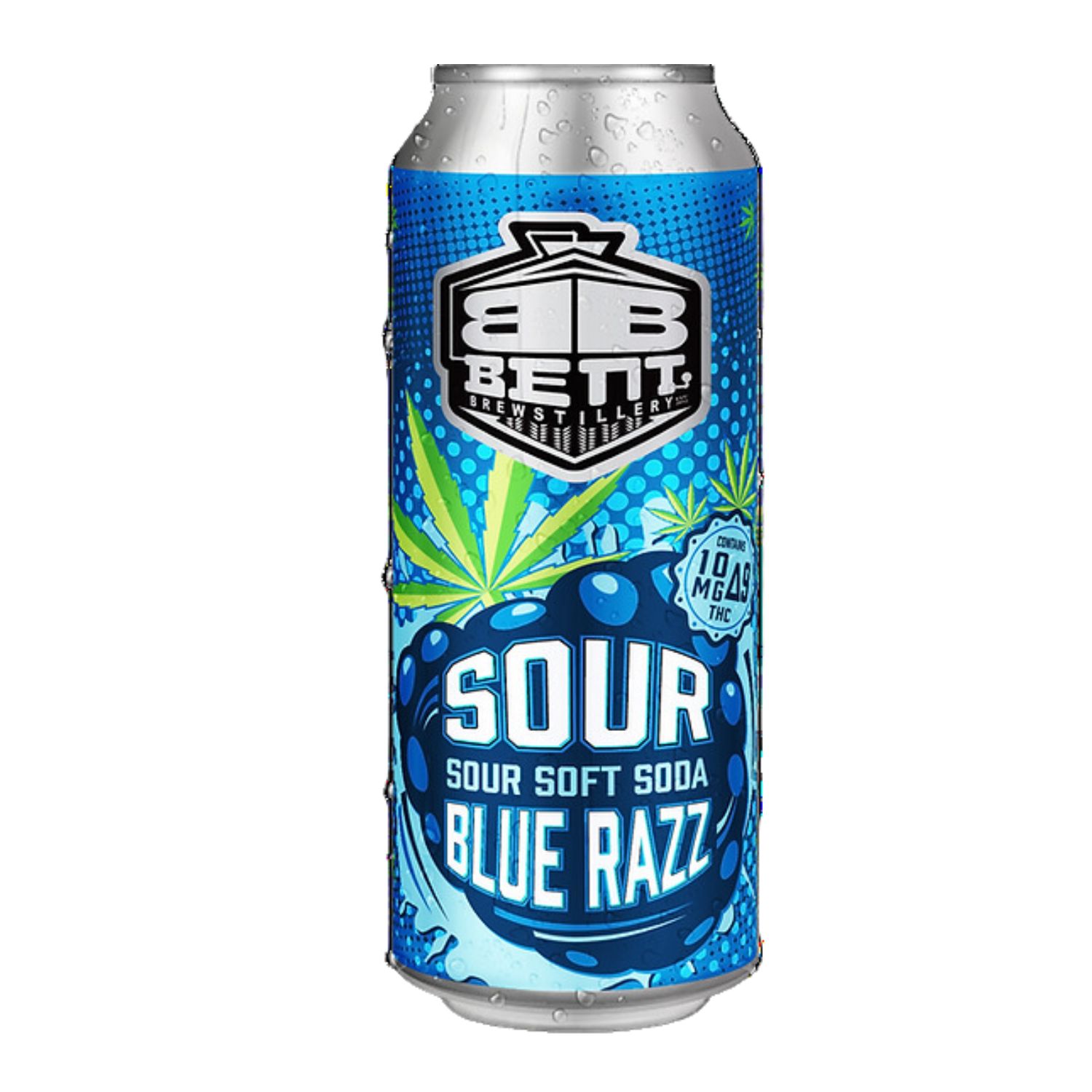 Sour Blue Razz - Bent Brewstillery Craft THC Soft Soda
