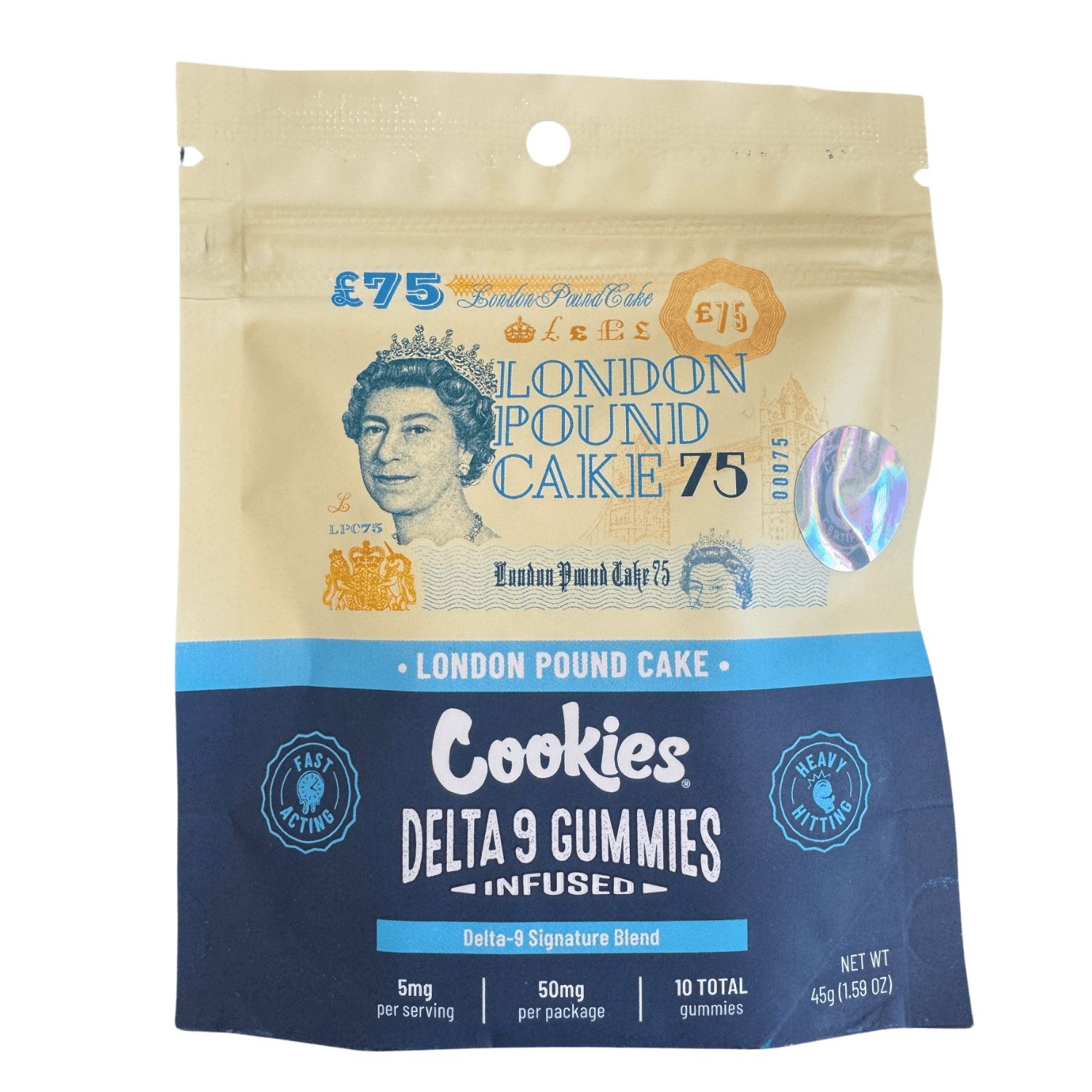 Cookies London Pound Cake Gummies (50mg), Quantity: 10pk
