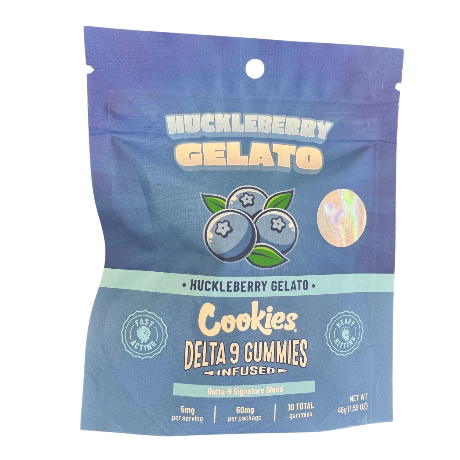 Cookies Huckleberry Gelato Gummies (50mg), Quantity: 10pk
