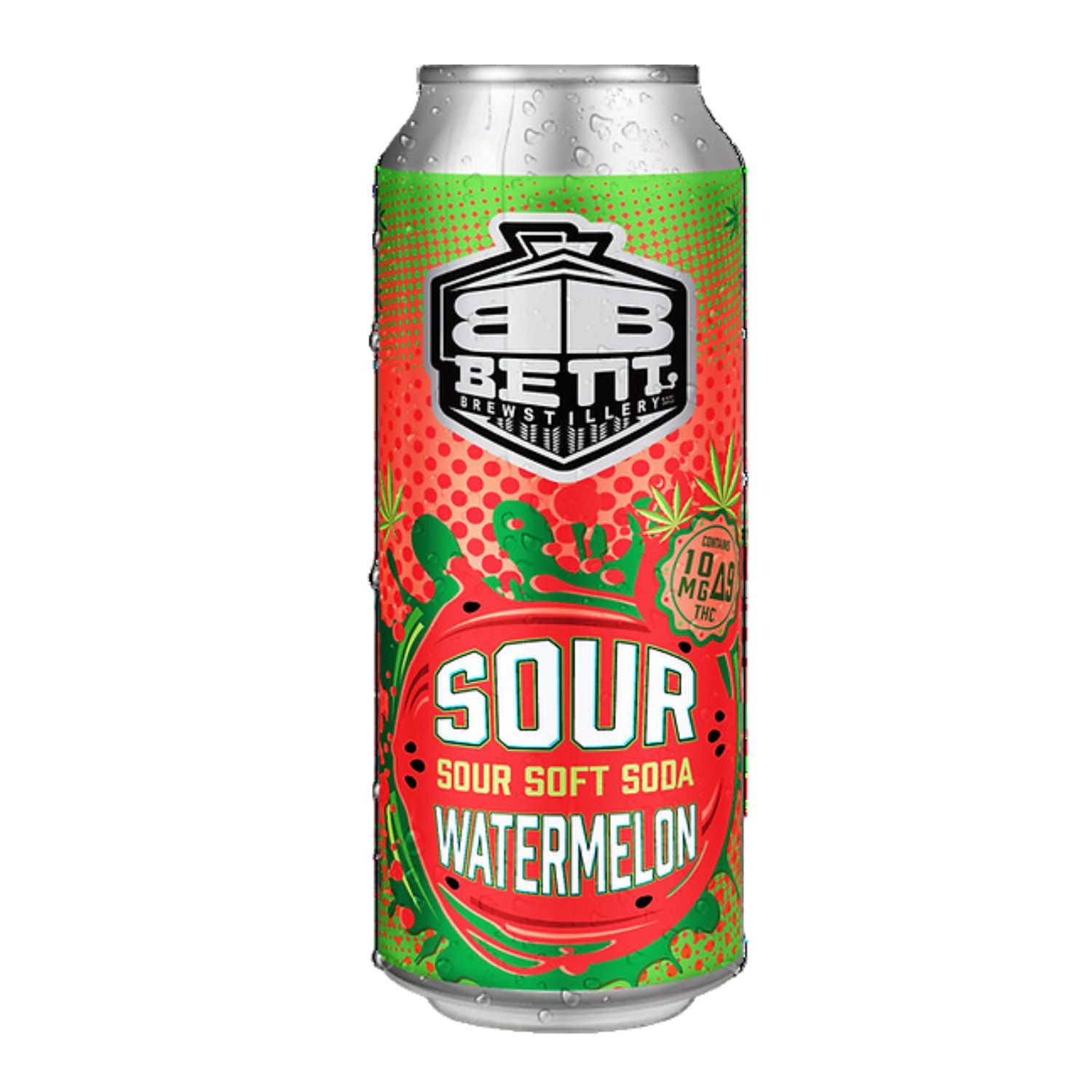 Sour Watermelon - Bent Brewstillery Craft THC Sour Soda