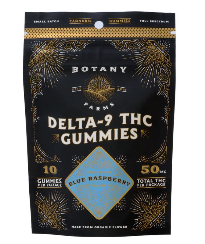 Botany Farms Bag Delta 9 Gummies, Flavor: Blue Raspberry