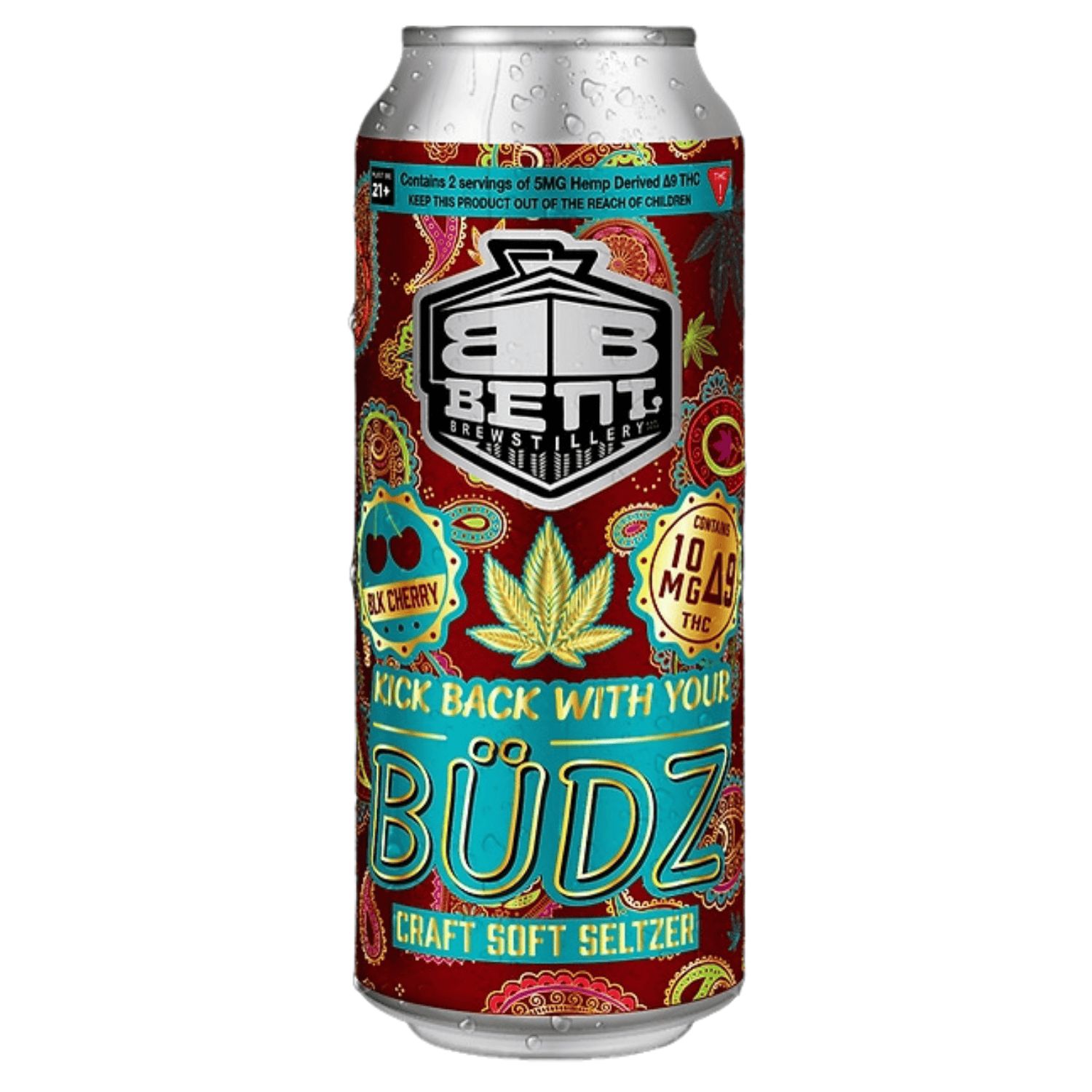 Black Cherry - Bent Brewstillery Craft THC Soft Seltzer