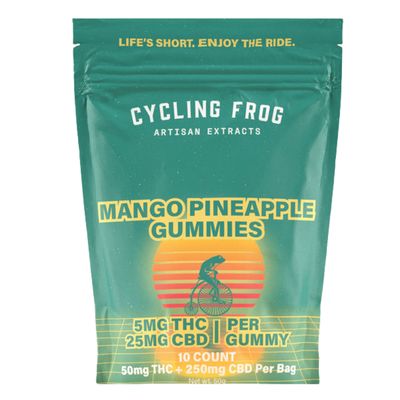 Cycling Frog Mango Pineapple Gummies