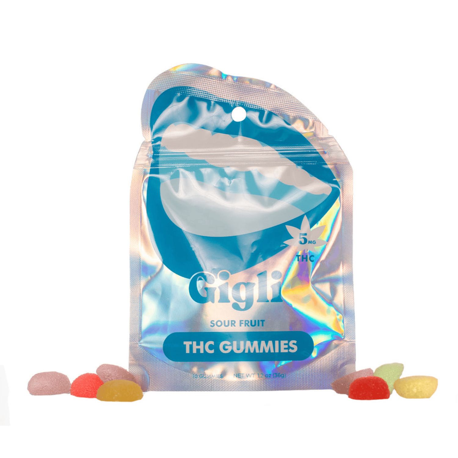 Gigli 5mg THC-Infused Gummies, Flavor: Sour Fruit