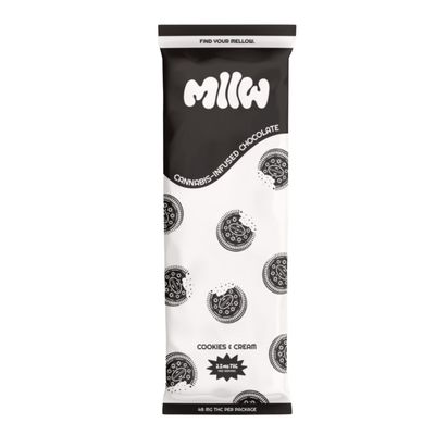 MLLW Cookies &amp; Cream Chocolate Bar (48mg)