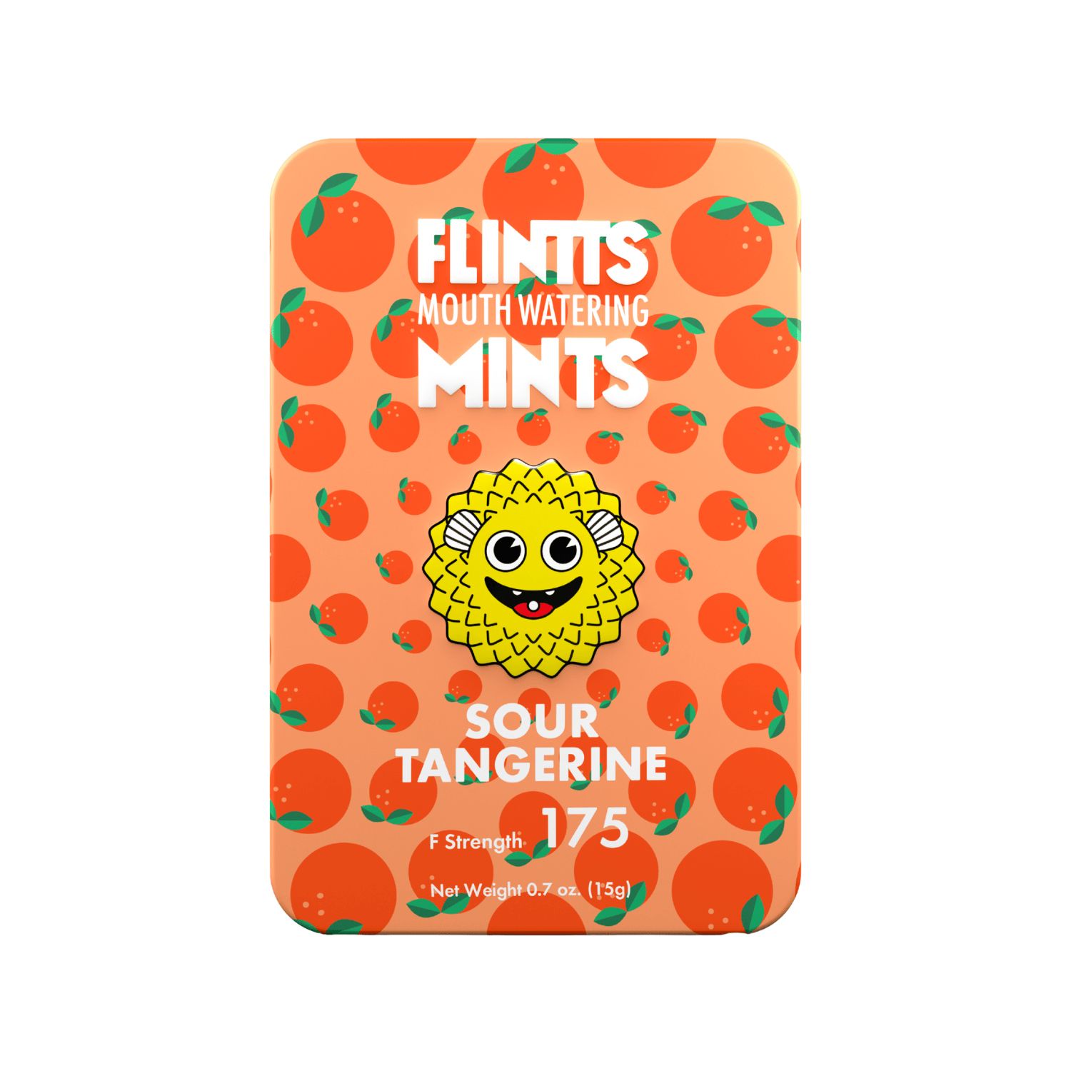 Flintts Mouthwatering Mints, Flavor: Sour Tangerine (175)