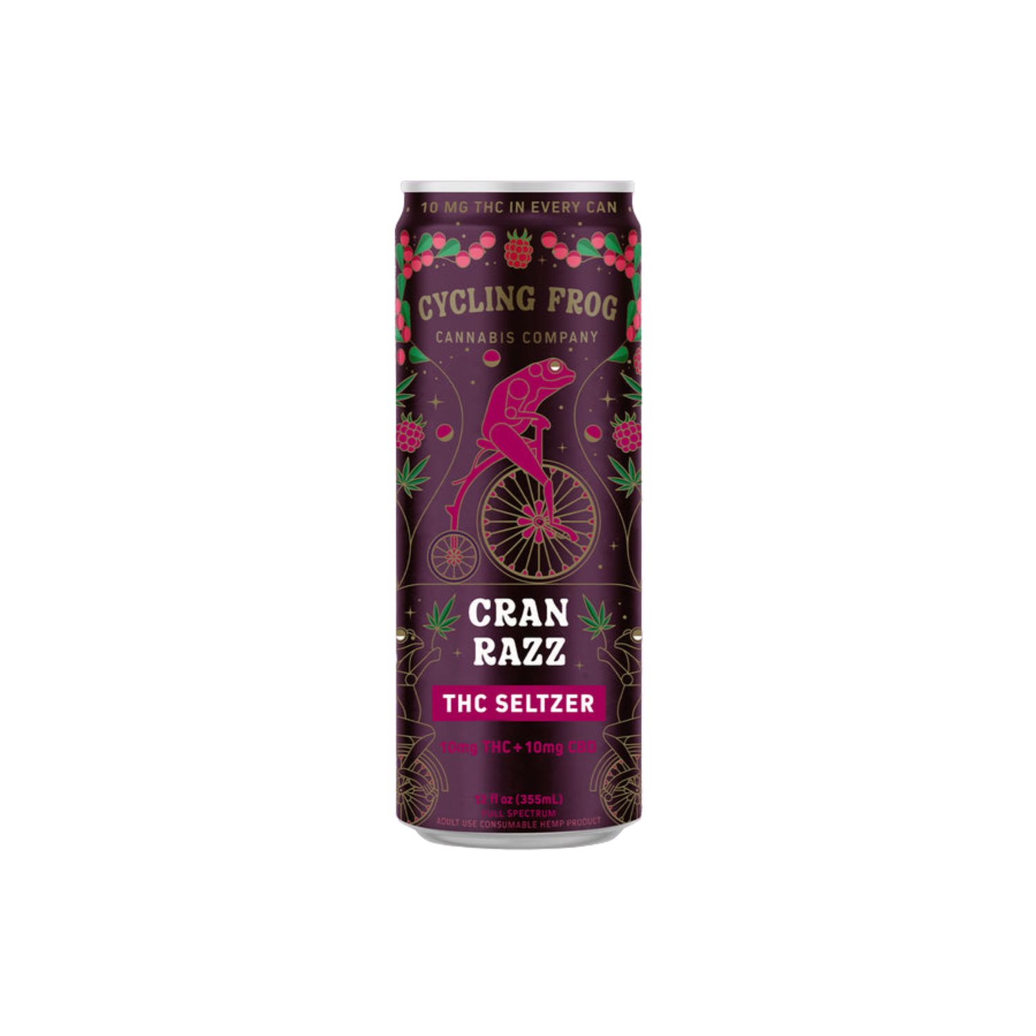Cycling Frog Cran Razz THC Seltzer (10mg)