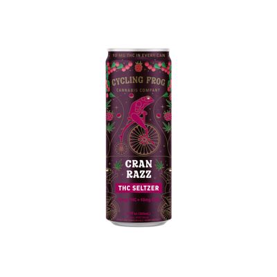 Cycling Frog Cran Razz THC Seltzer (10mg)