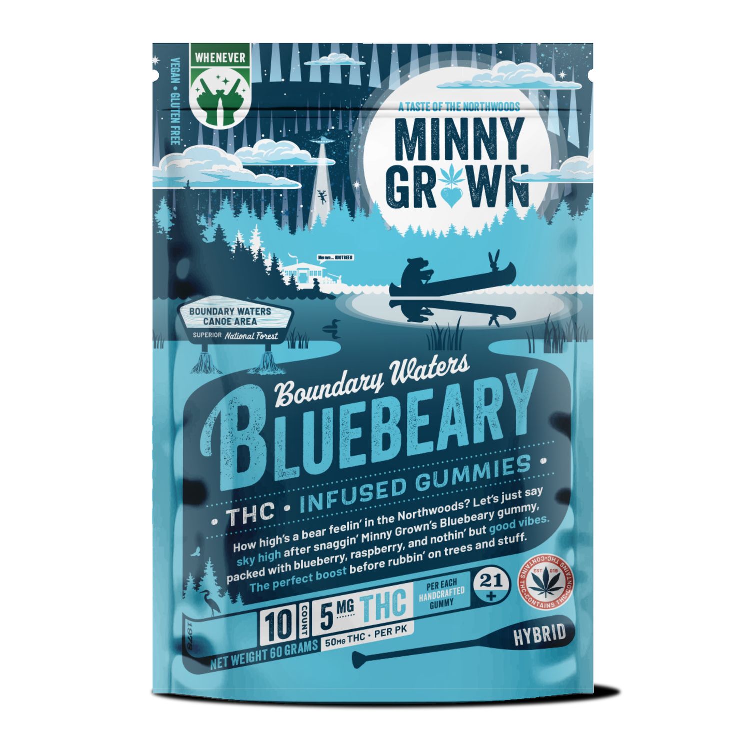 Minny Grown Boundary Waters Bluebeary  Gummies