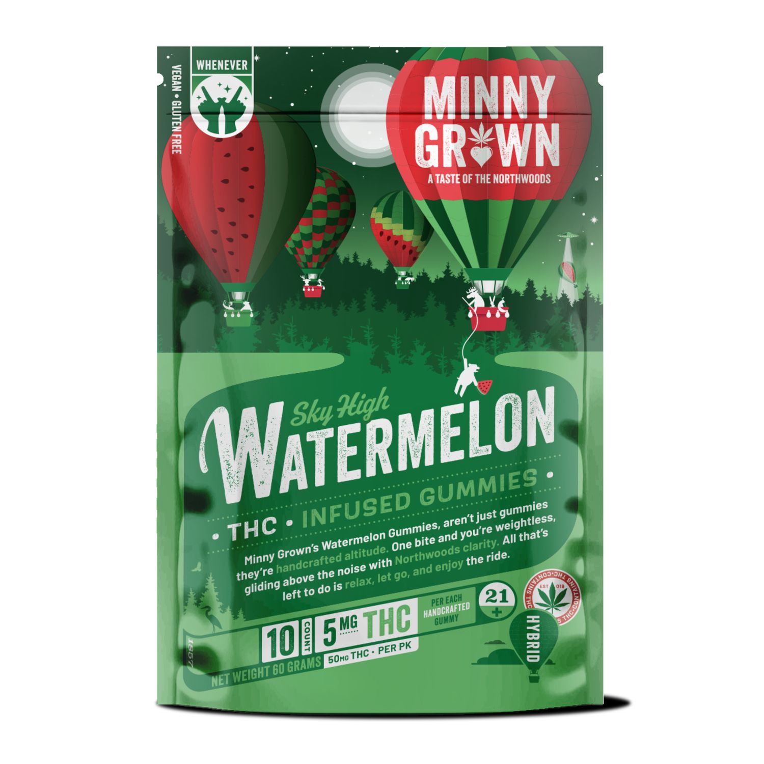 Minny Grown Sky High Watermelon Gummies