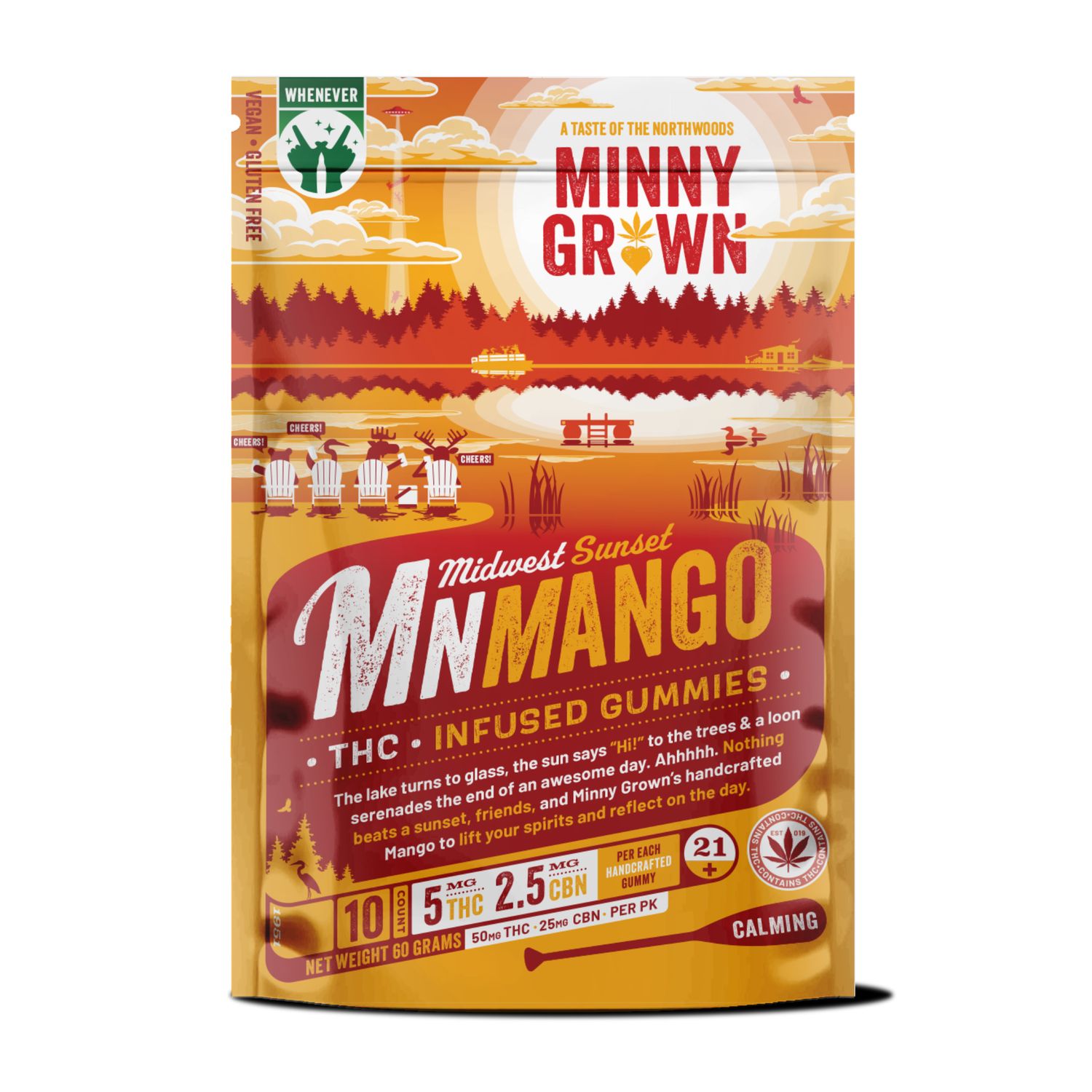 Minny Grown Midwest Sunset Mango Gummies
