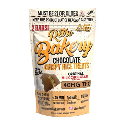 Retro Bakery Chocolate Covered Crispy Rice Treats
