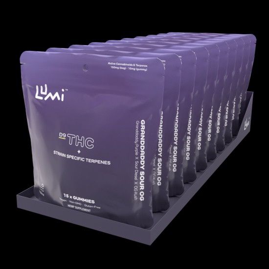 Lumi Delta 9 THC Gummies, Flavor: Granddaddy Sour OG