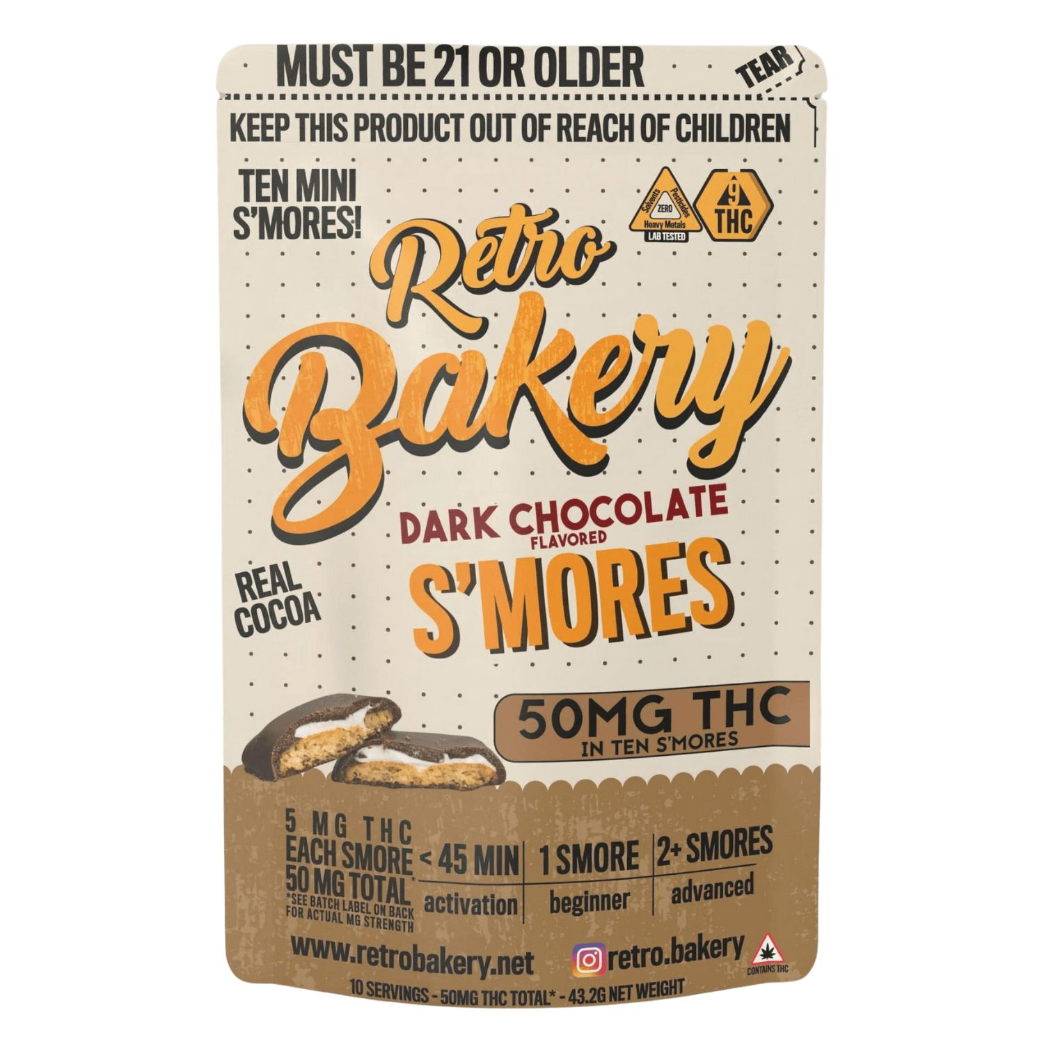 Retro Bakery Dark Chocolate S'mores