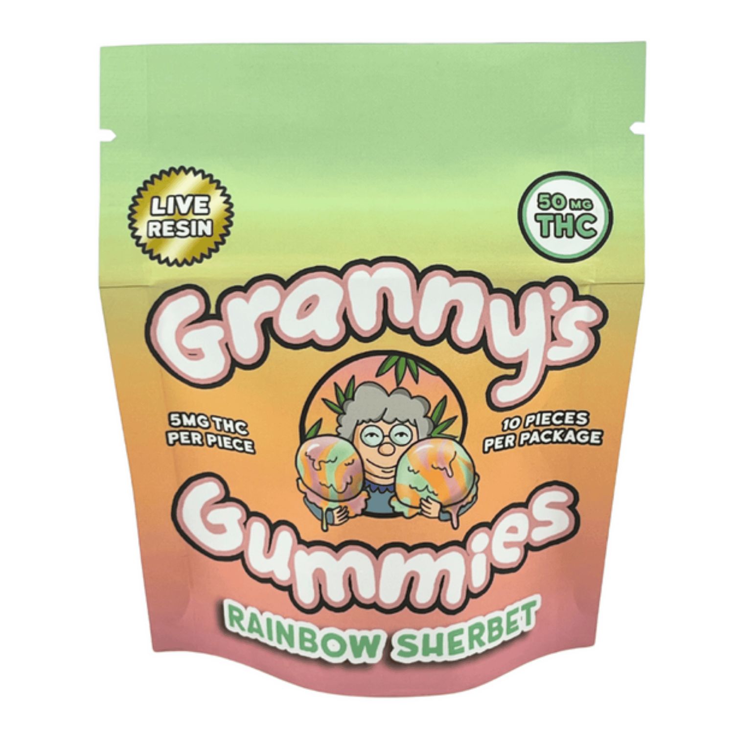 Granny's Rainbow Sherbet Gummies