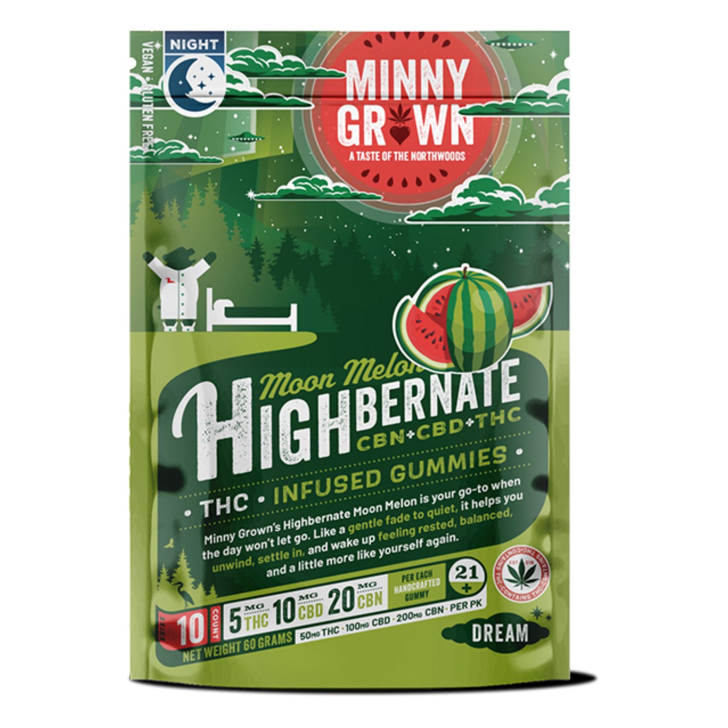 Minny Grown Highbernate Moon Melon