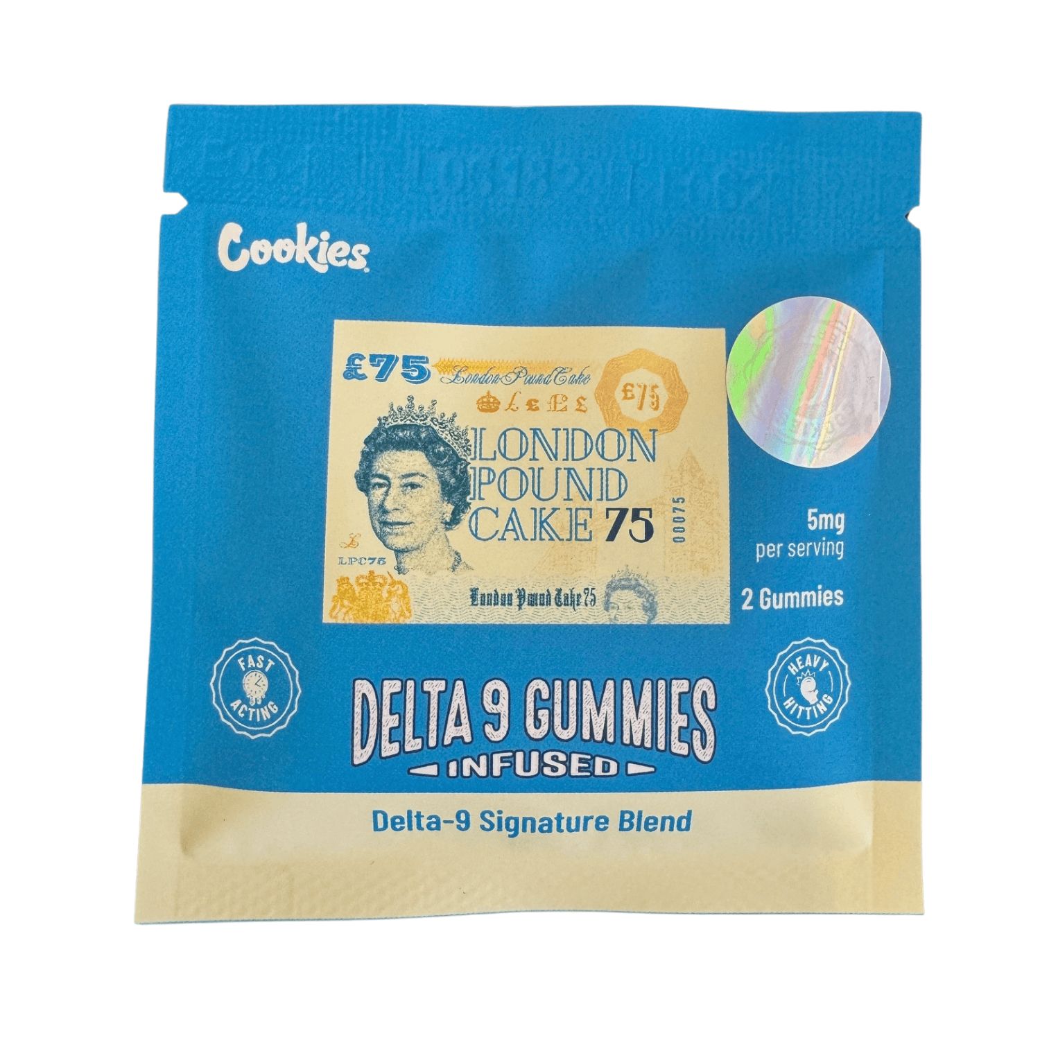 Cookies London Pound Cake Gummies (50mg), Quantity: 2pk