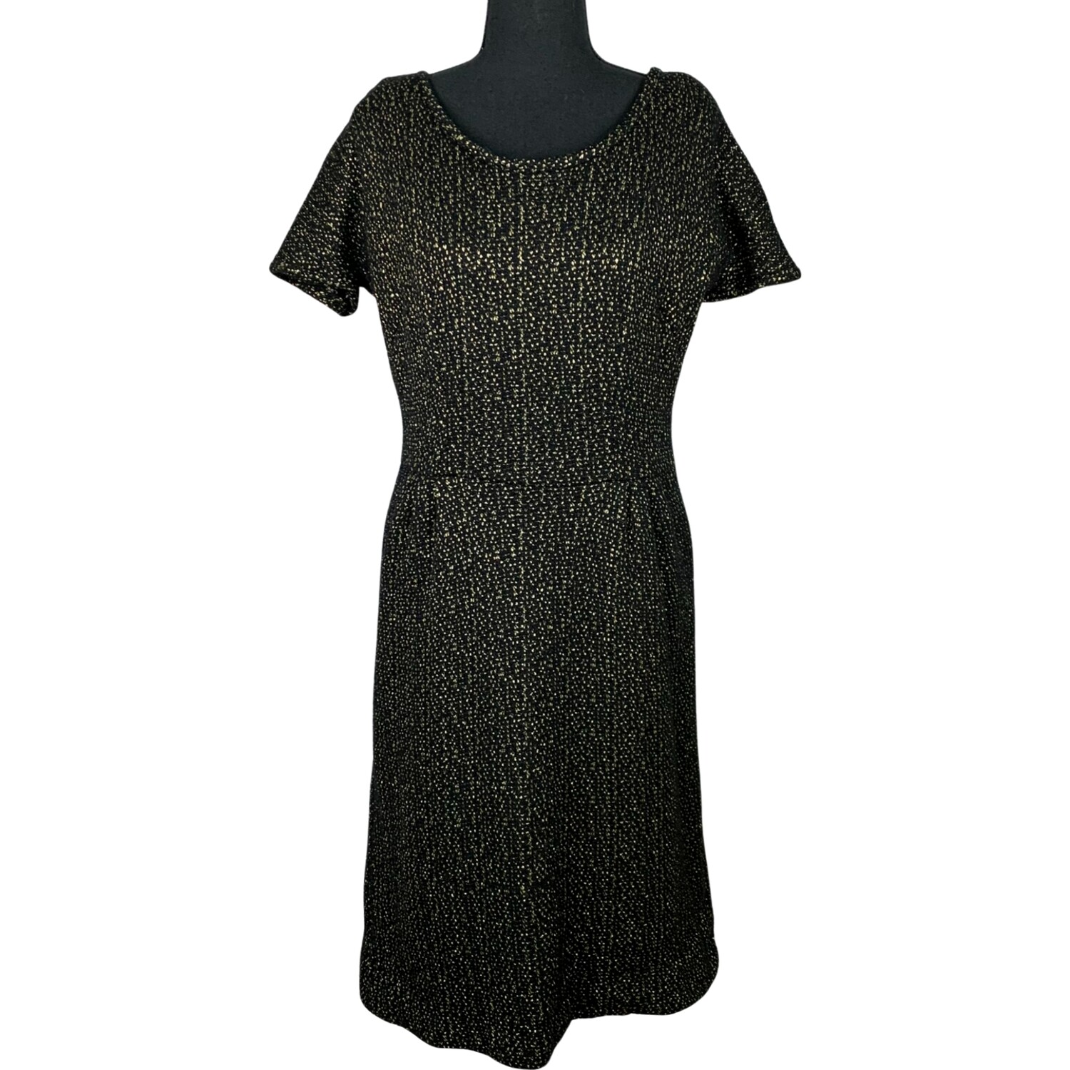 Vintage 60s Miss Berkeley Short Sleeve Tweed Mod Shift Dress