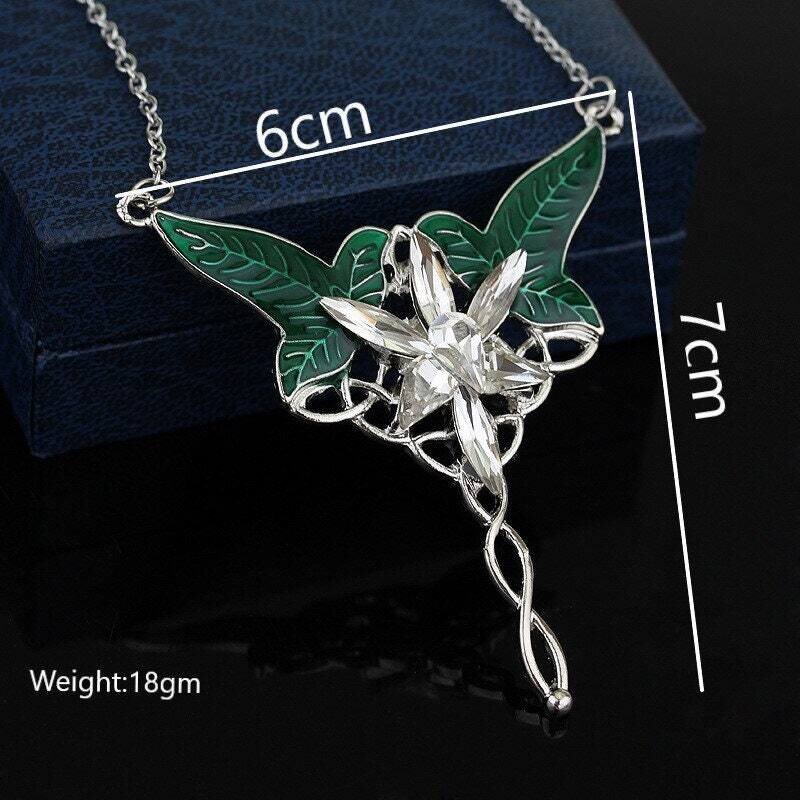 Elven Leaf Aragorn Arwen Evenstar Inspired pendant Necklace, Lord of the  ring Arwen Evenstar