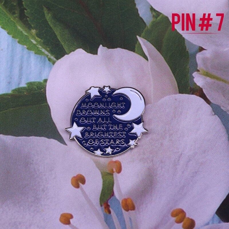 LOTR Moonlight Quote Enamel Pin Lord of the Ring Merchandise
