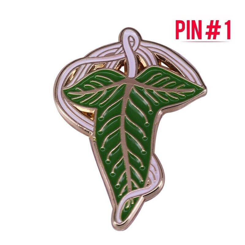 Leaf of Lorien Enamel Pin Lord of the Ring Merchandise