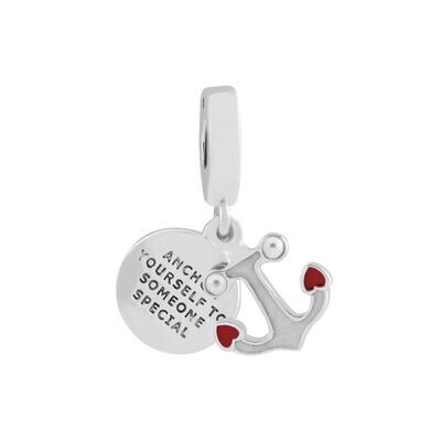 Dangling Anchor Charm 925 Sterling Silver Beads DIY Bracelets Necklace