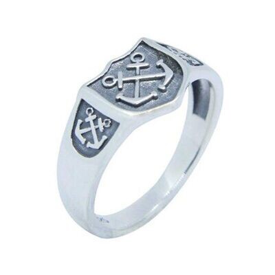 Cross Anchor 925 Sterling Silver Ring Cross Anchor 925 Sterling Silver Ring