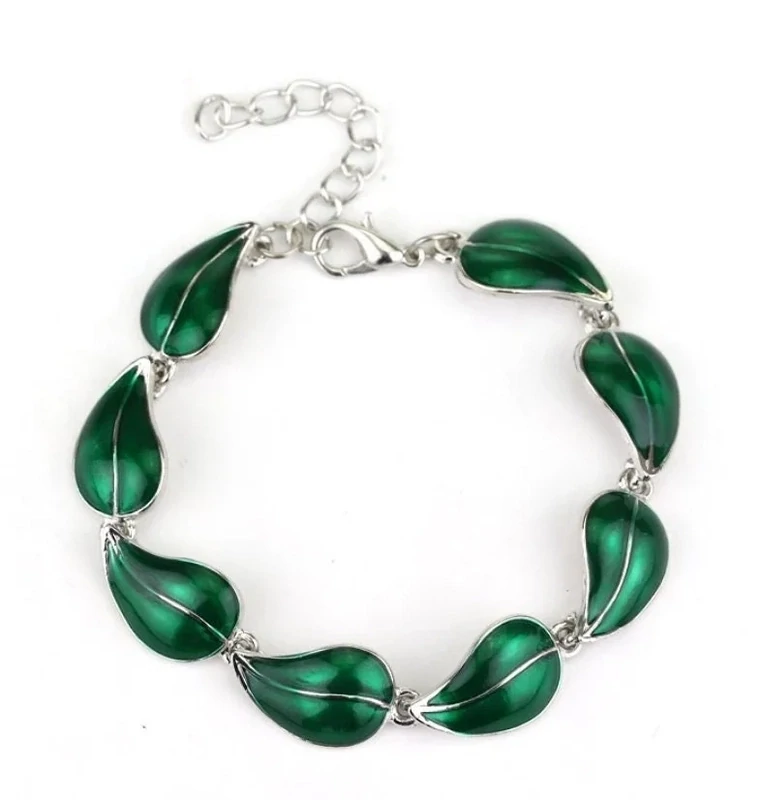 Green Leaf of Lorien Princess Bracelet fans Gift Green Leaf of Lorien Princess Bracelet fans Gift