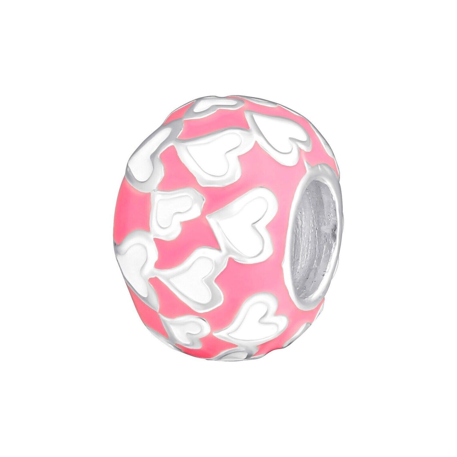 Heart Sterling Silver Pandora Charm Beads