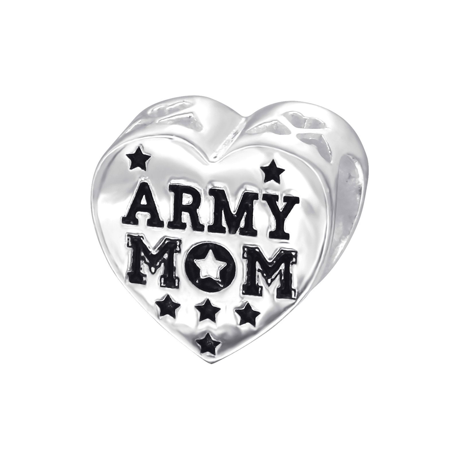 Army mom charm on sale bracelet