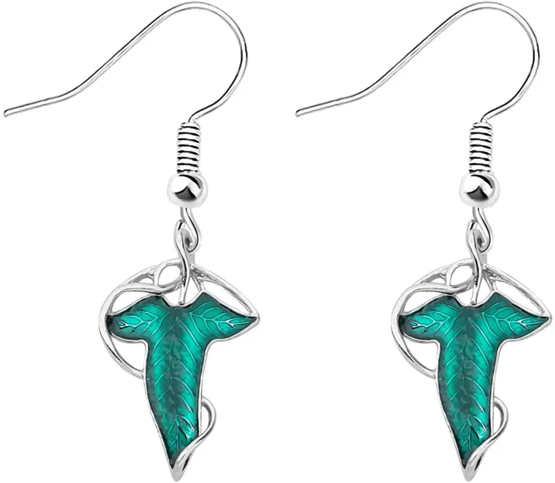 Green Leaf of Lorien Earring , Bracelet ;Lord of the Ring fans Gift .
