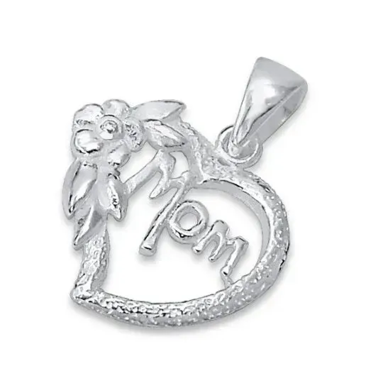 Mom CHARM /PENDANT  925 Sterling silver