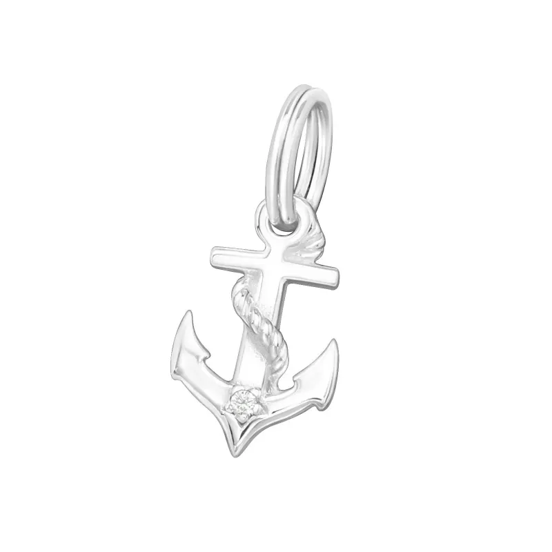 Dangling Anchor 925 Sterling silver Pendant Charm, DIY bracelets or Necklaces