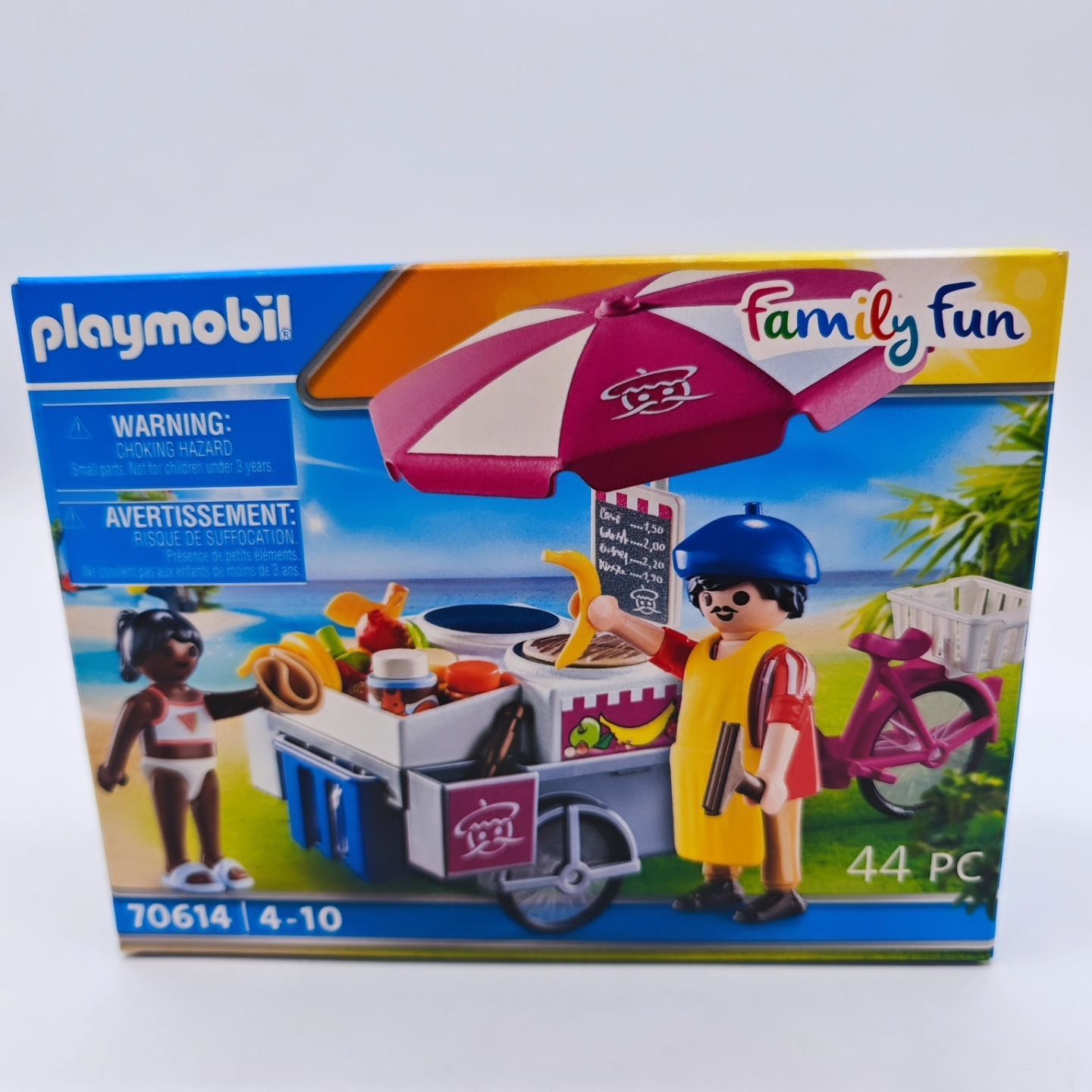 Playmobil 70614 Mobiler Crepes-Verkauf Getränke Obst Mädchen Verkäufer NEU