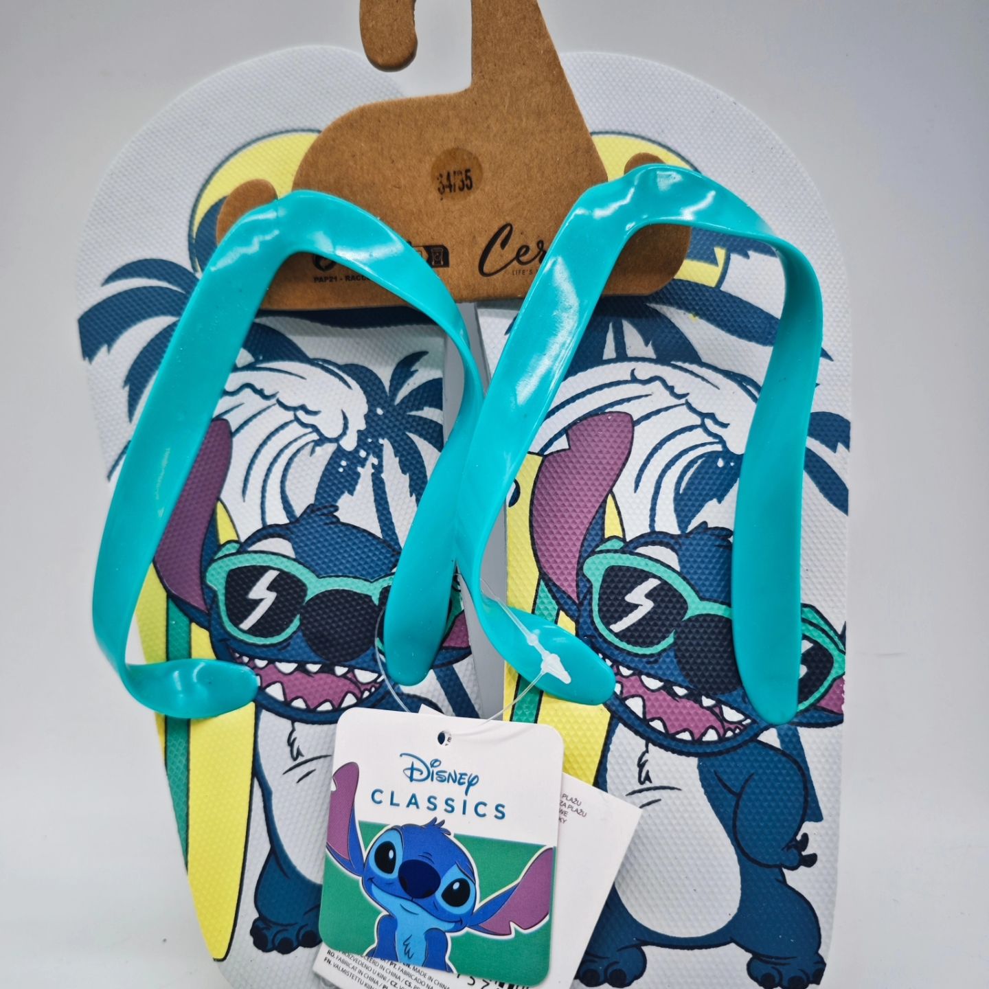 Stitch  Flip Flops 32/34