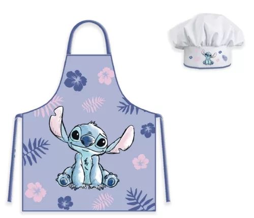 Disney Lilo und Stitch Purple Kinder Schürze, 2-teiliges Set