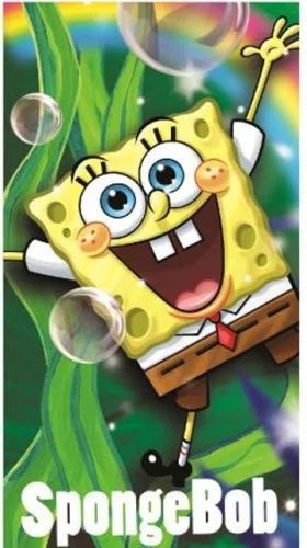 SpongeBob Rainbow-Fiesta Handtuch, Gesichtstuch 35x65 cm
