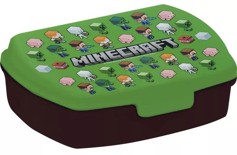 Minecraft Green funny Brotdose aus Kunststoff