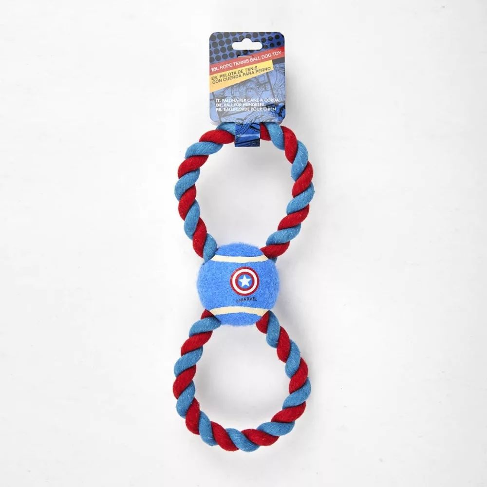 Avengers Tennisball- und Seil-Hundespielzeug