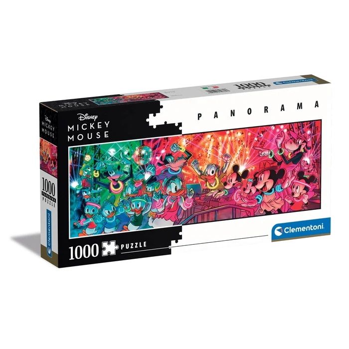 Clementoni 39660 - 1000 Teile Panorama Puzzle - Disney Disco